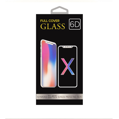 Staklena folija (glass 5D Full Glue) za iPhone X / XS white