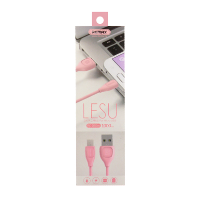 USB data kabal REMAX Lesu RC-050m Micro USB pink