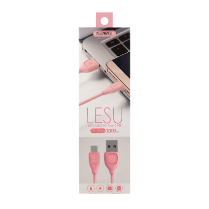 USB data kabal REMAX Lesu RC-050a Type-C pink