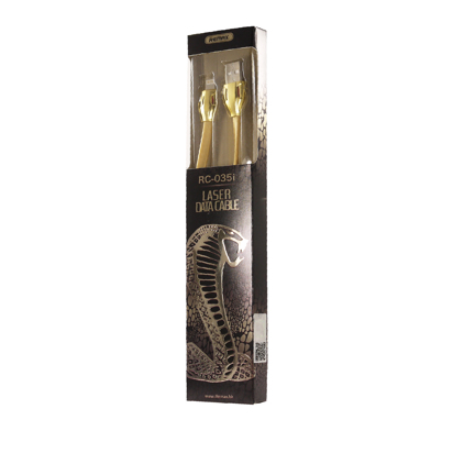 USB data kabal REMAX Laser RC-035i za iPhone zlatni