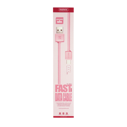 USB data kabal REMAX FAST RC-008m Micro USB pink