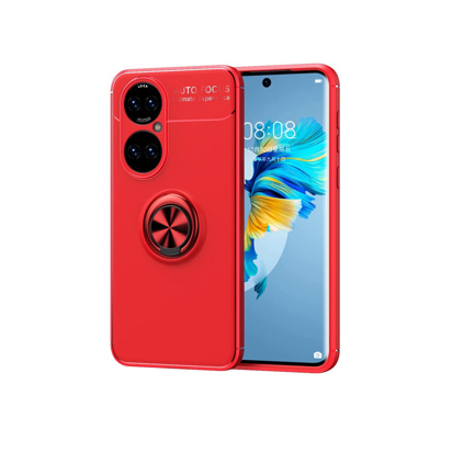 Futrola Auto Focus Ring za Huawei Y6 2019 / Honor 8A / Honor 8A Pro / Honor 8A Prime / Y6S 2019 crvena