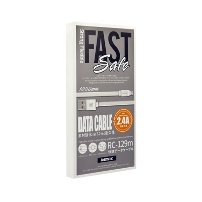 USB data kabal REMAX FAST PRO RC-129m Micro USB beli