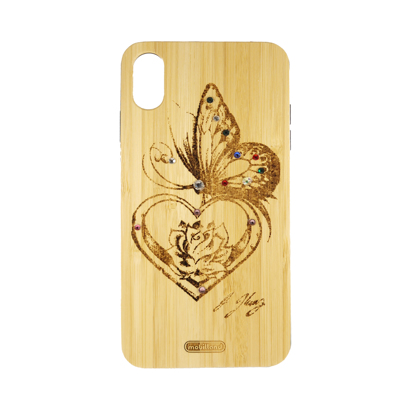 Futrola Wood za iPhone XS Max Butterfly