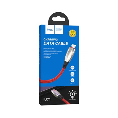 Data kabal Hoco U71 Star charging Micro USB crveni