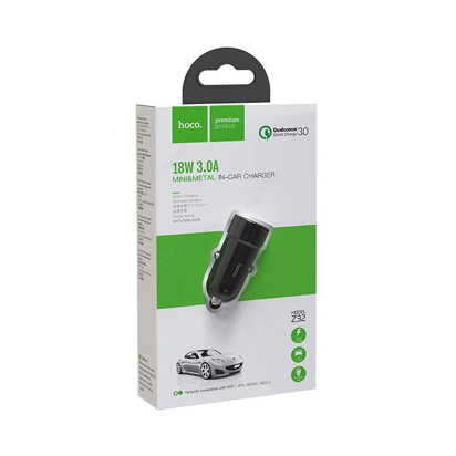 Auto punjac HOCO Z32 Speed Up USB QC3.0 crni