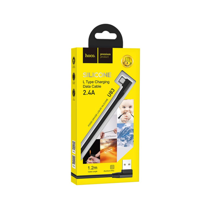 Data kabal Hoco Puissant U83 Silicone Micro USB crni