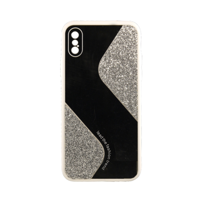 Futrola Mirror Glitter za iPhone X/XS srebrna