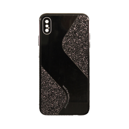 Futrola Mirror Glitter za iPhone XS MAX crna