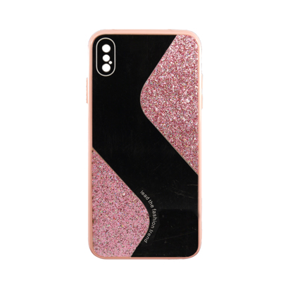 Futrola Mirror Glitter za iPhone XS MAX roza