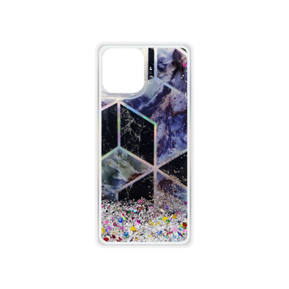 Futrola Geometric Fluid za iPhone 12 / 12 Pro 6.1 inch srebrna