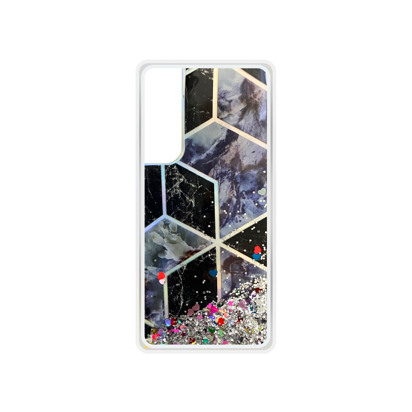 Futrola Geometric Fluid za Samsung G996B Galaxy S21 Plus / S30 Plus srebrna