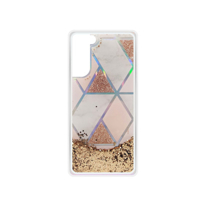 Futrola Geometric Fluid za Samsung G998B Galaxy S21 Ultra / S30 Ultra zlatna