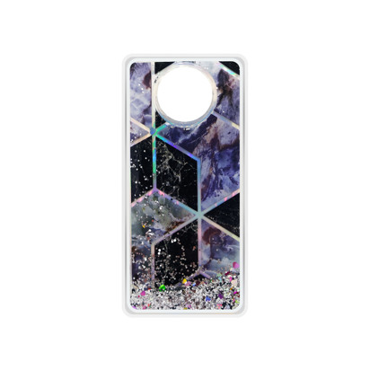 Futrola Geometric Fluid za Xiaomi Redmi Note 9T srebrna