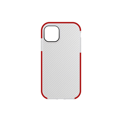 Futrola Carbon Transparent za iPhone 12/12 Pro 6.1 inch crvena