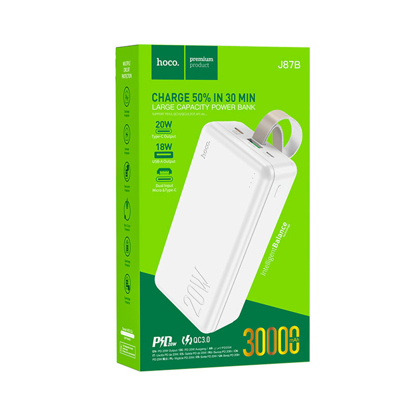 Power bank J87B Tacker PD20W + QC3.0 30000mAh - HOCO