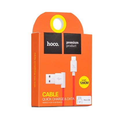 Data kabal Hoco UPM10 L oblik Micro USB beli