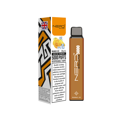 Jednokratna E-Cigareta Nerd Square 5000 Mango Ice 2%