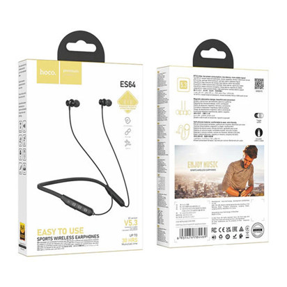 Slusalice HOCO Bluetooth ES64 Easy Sound sports earphones Crne