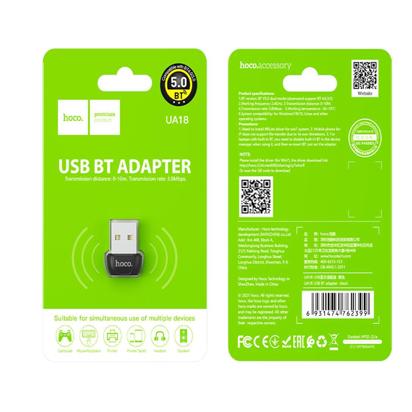 Adapter Hoco UA18 USB Bluetooth adapter crni