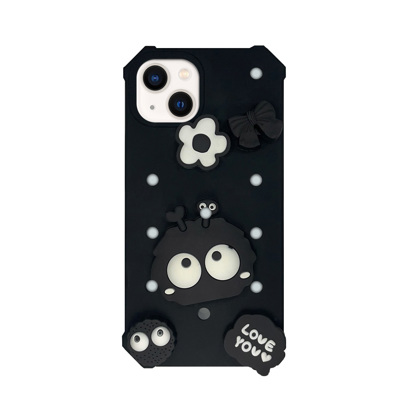 Futrola Gummy Kroks za Iphone 15 6.2 inch crna