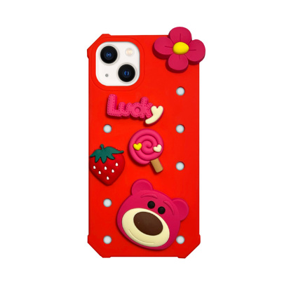 Futrola Gummy Kroks za Iphone 15 6.2 inch crvena