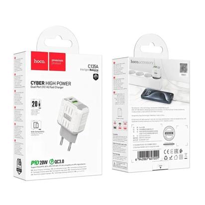 Kucni punjac C135A Rock PD20W+QC3.0 charger(EU)