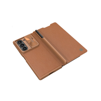 Futrola Nillkin Qin Pro Leather Case za Samsung Galaxy Z Fold 6 5G brown