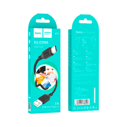 Data kabl Hoco X90 Cool silicone Micro USB White