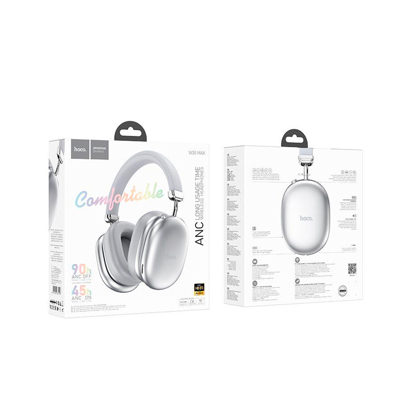 Slušalice Hoco W35 Max Auspicious ANC noise reduction Silver