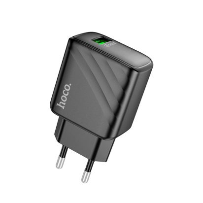 Kućni punjač Hoco CS21A Rich single port QC3.0 charger(EU) Black