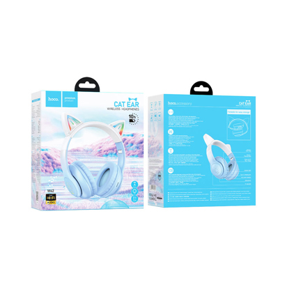 Slušalice dečije Hoco W42 Cat Crystal Blue