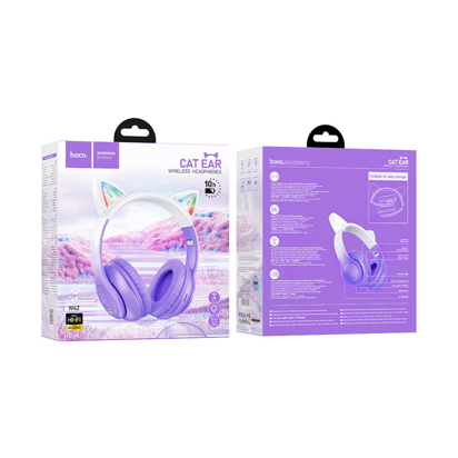 Slušalice dečije Hoco W42 Cat Purple Grape