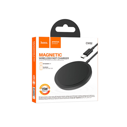 Punjac Hoco CW52 2u1 Enjoy magnetic charging fast bezicni crni